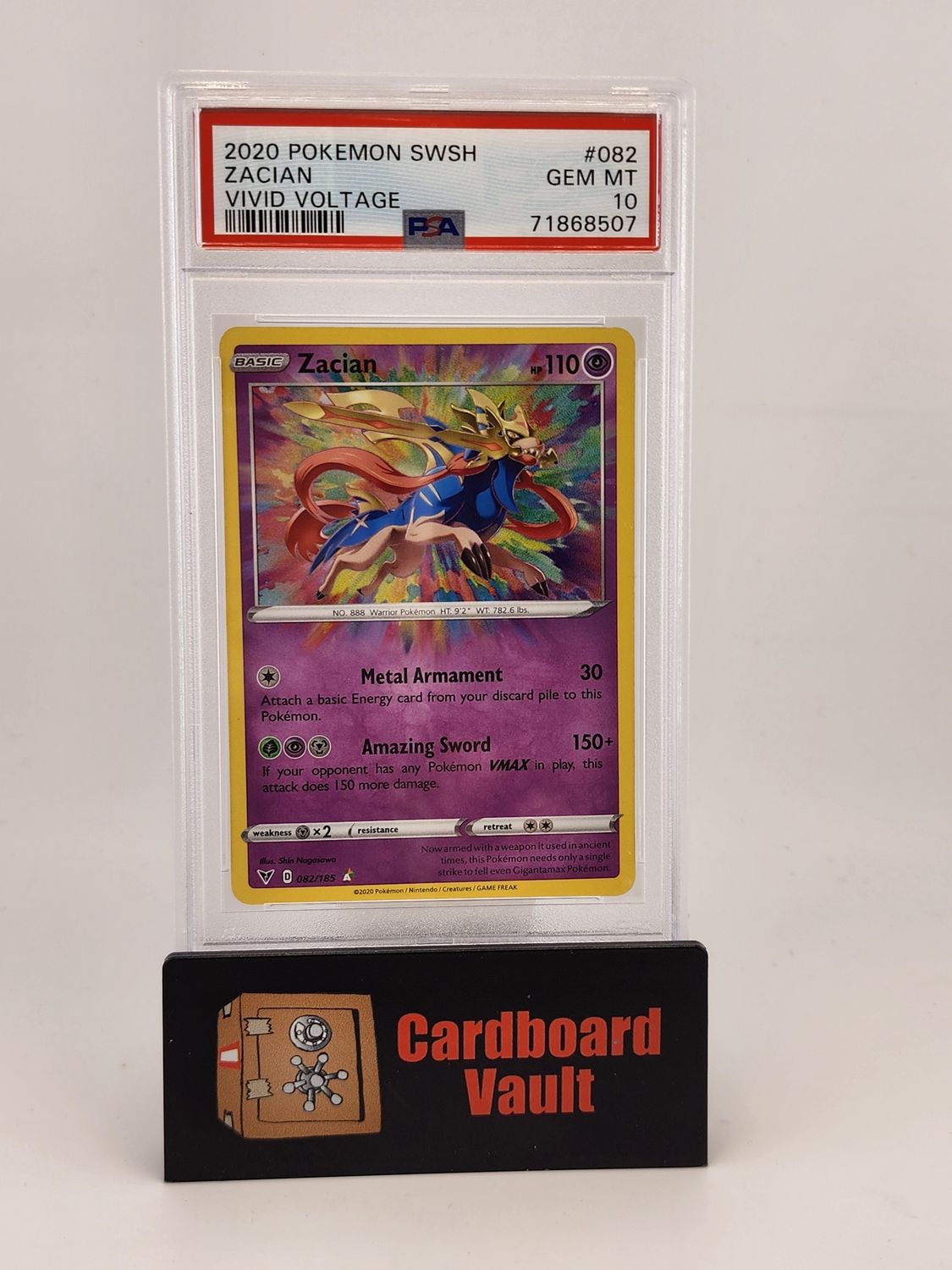 2020 Pokémon Zacian 082/185 PSA 10 71868507