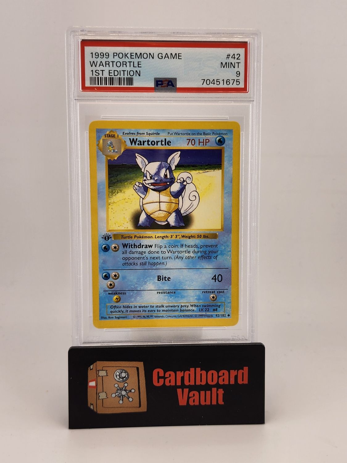 1999 Pokémon Wartortle 1st Edition 42/102 PSA 9 70451675