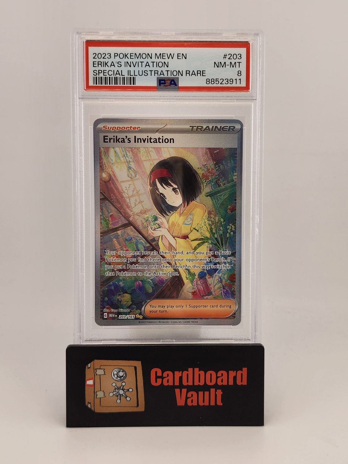 2023 Pokémon Erika&#39;s Invitation Special Illustration Rare 203/165 PSA 8 88523911