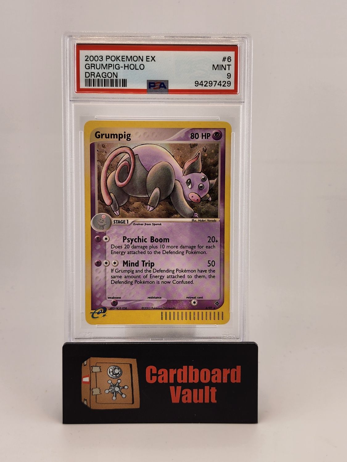 2003 Pokémon Grumpig Holo 6/97 PSA 9 94297429