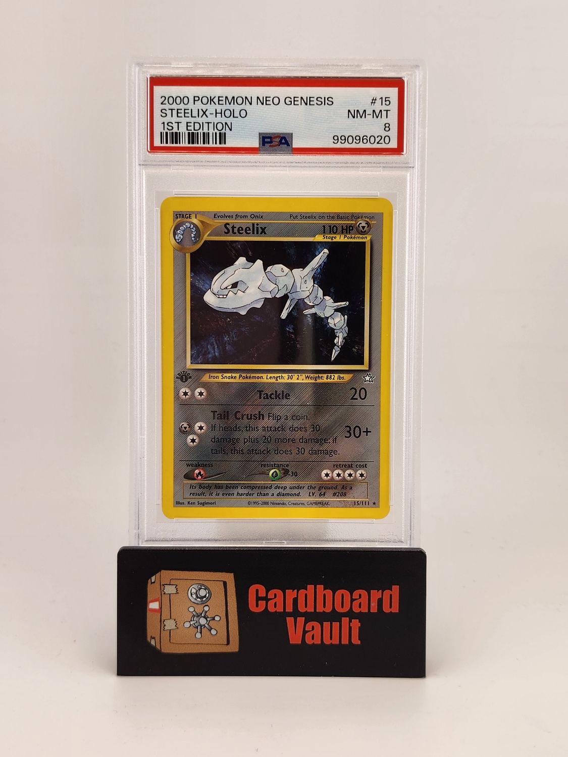 2000 Pokémon Steelix Holo 1st Edition 15/111 PSA 8 99096020