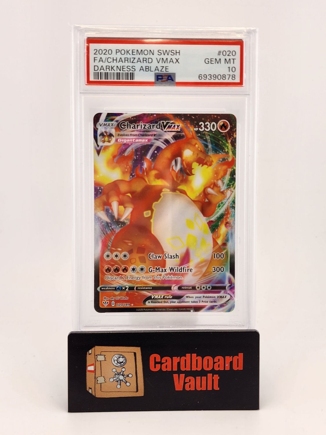 2020 Pokémon Charizard  VMAX 020/189  PSA 10 69390878