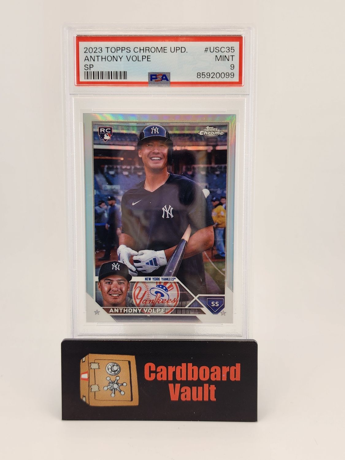 2023 Topps Chrome Update SP Anthony Volpe  #USC35 SP PSA 9 85920099