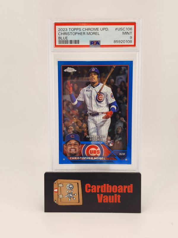 2023 Topps Chrome Update Christopher Morel #USC106 Blue 139/150 PSA 9 85920108