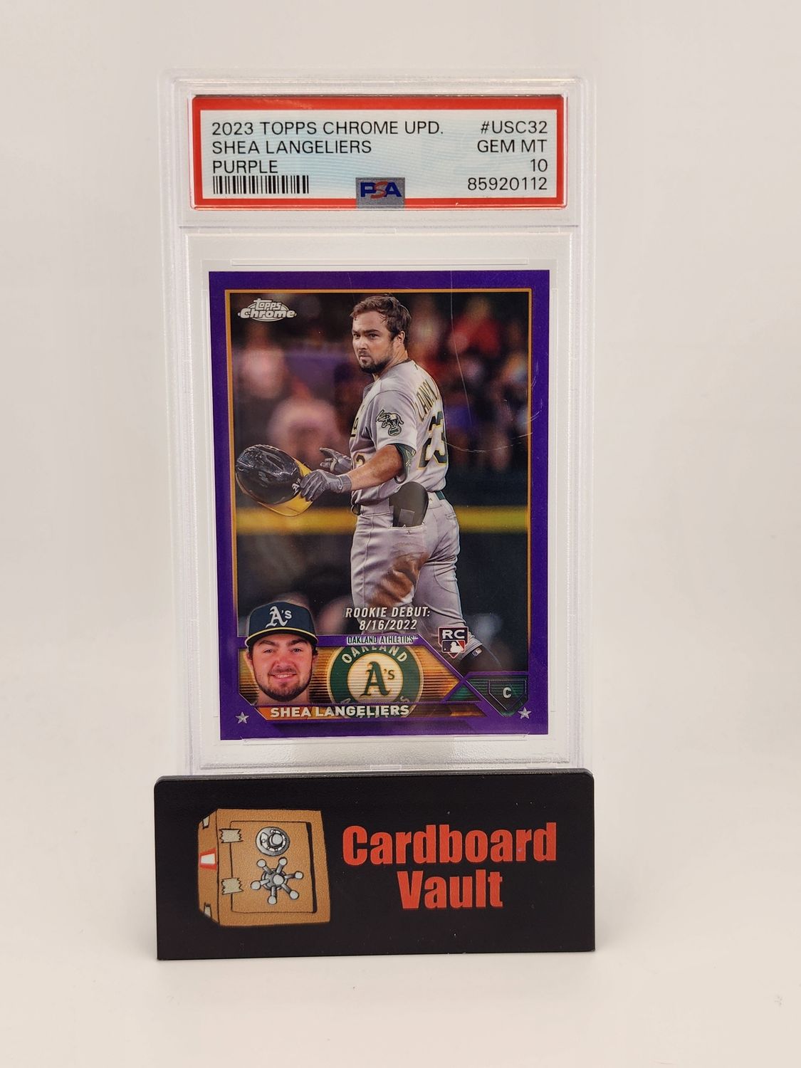 2023 Topps Chrome Update Shea Langeliers #USC32 Purple 185/250