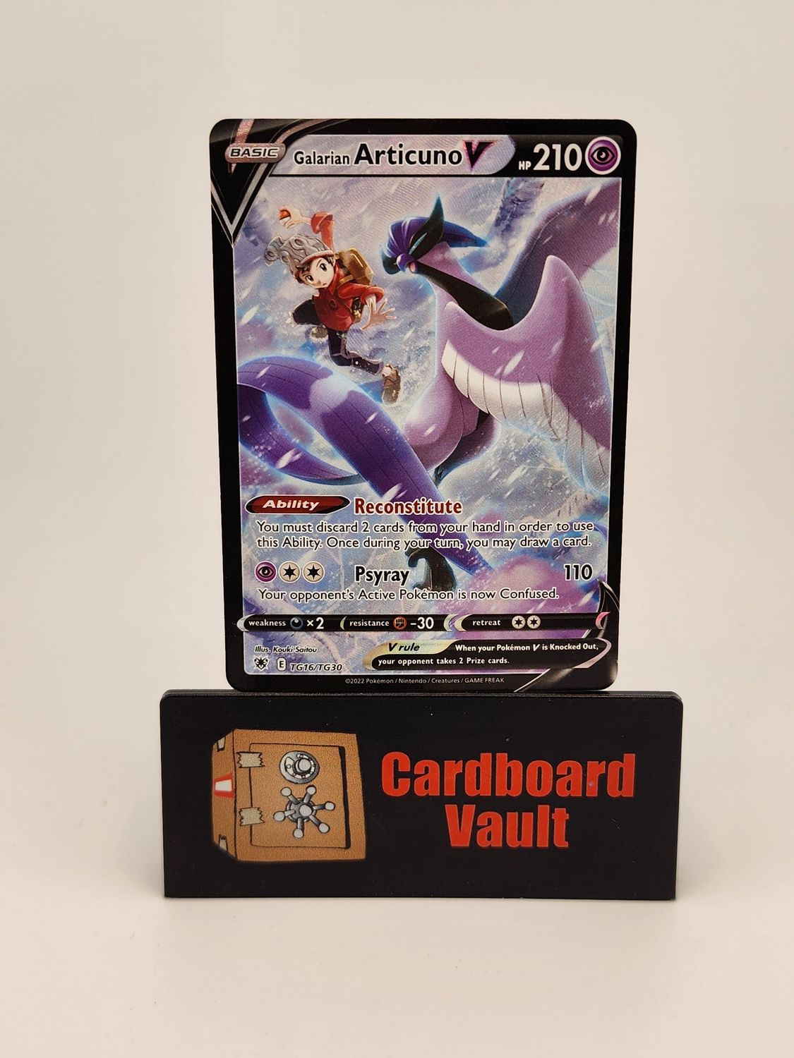2022 Pokémon Galarian Artcuno V TG16/TG30 Full Art