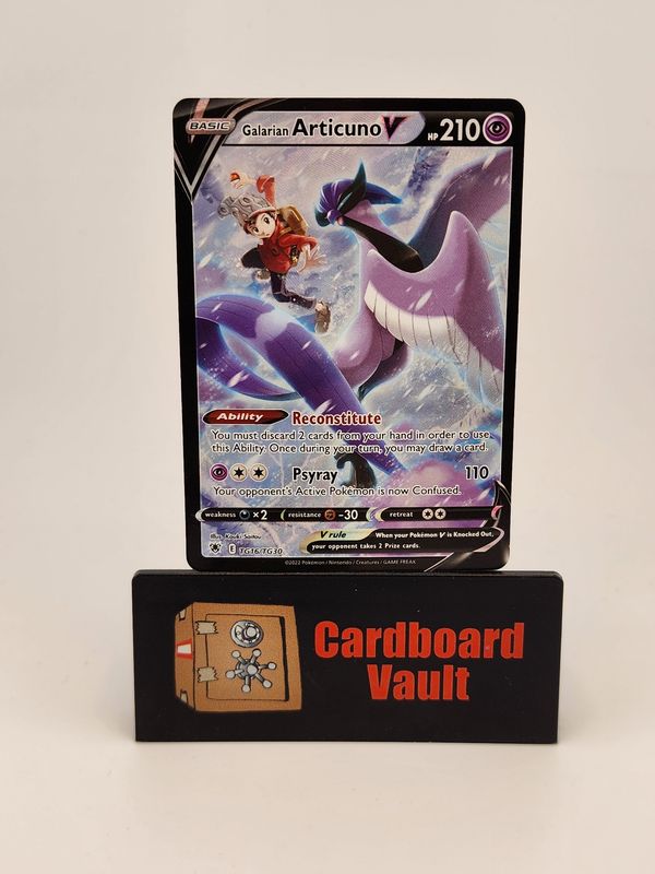 2022 Pokémon Galarian Artcuno V TG16/TG30 Full Art