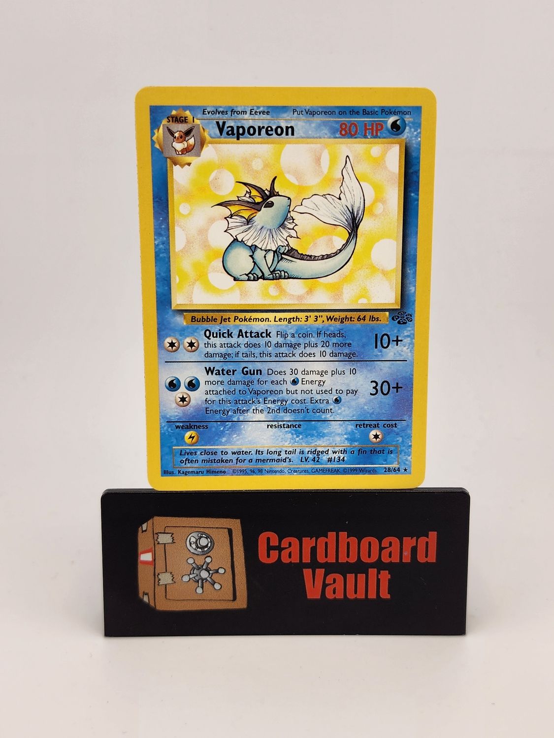 1999 Pokémon Vaporeon 28/64