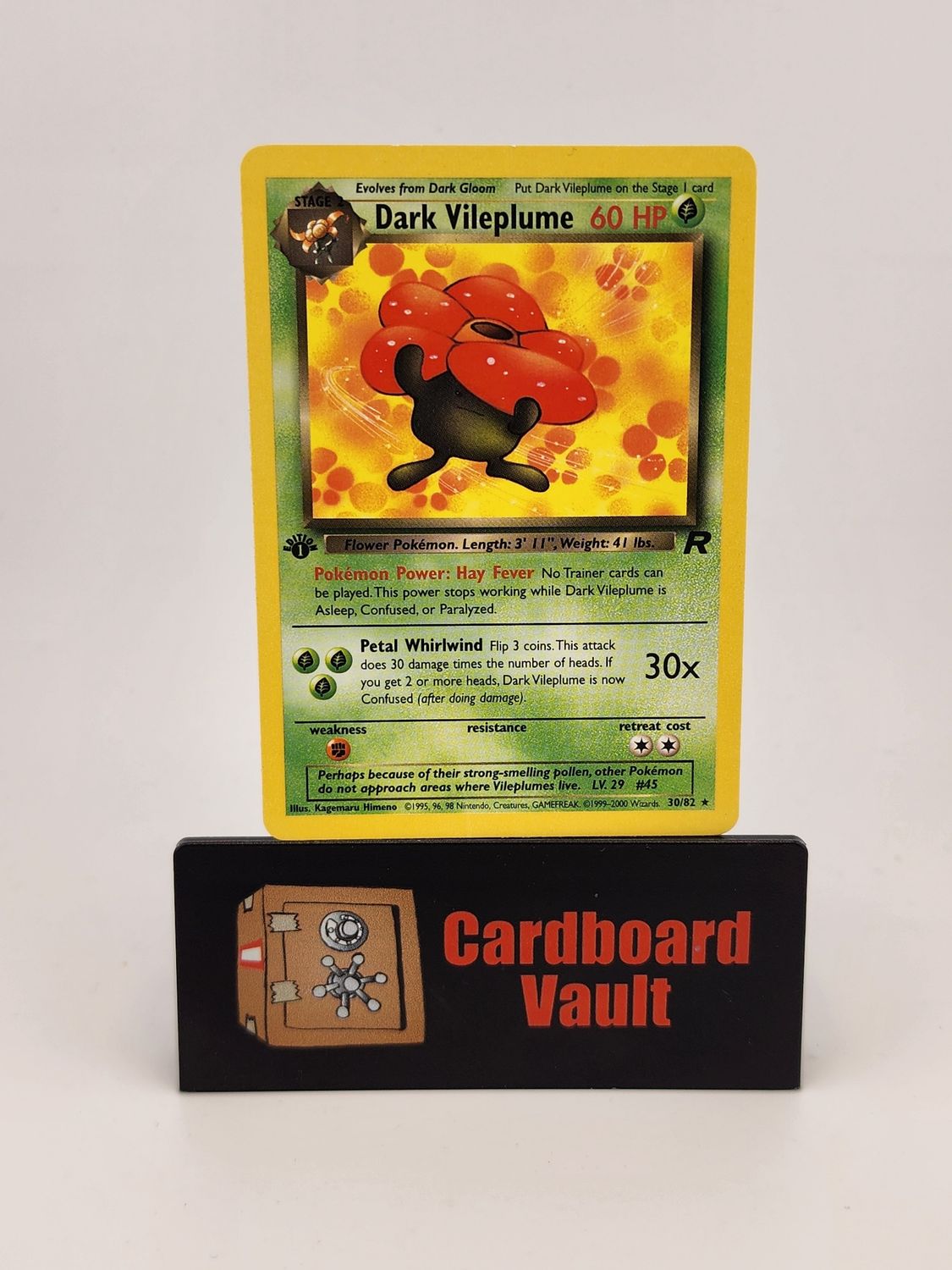 2000 Pokémon Dark Vileplume 1st Edition Team Rocket 30/82