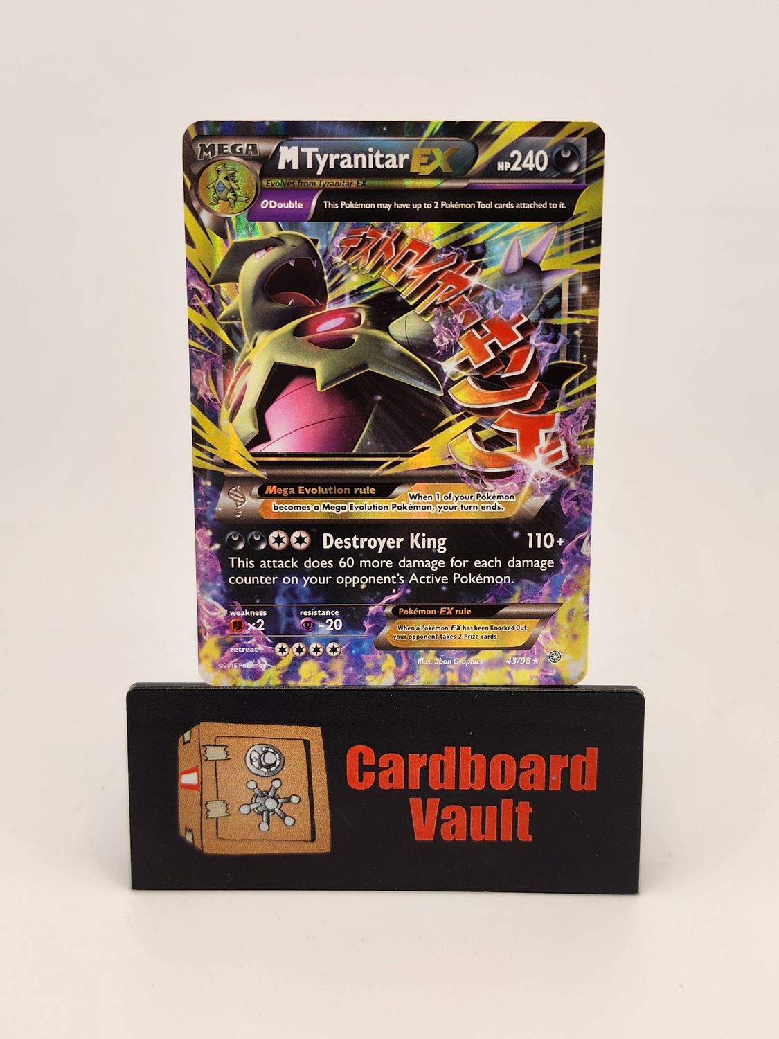 2015 Pokémon M Tyranitar EX 49/98 Full Art