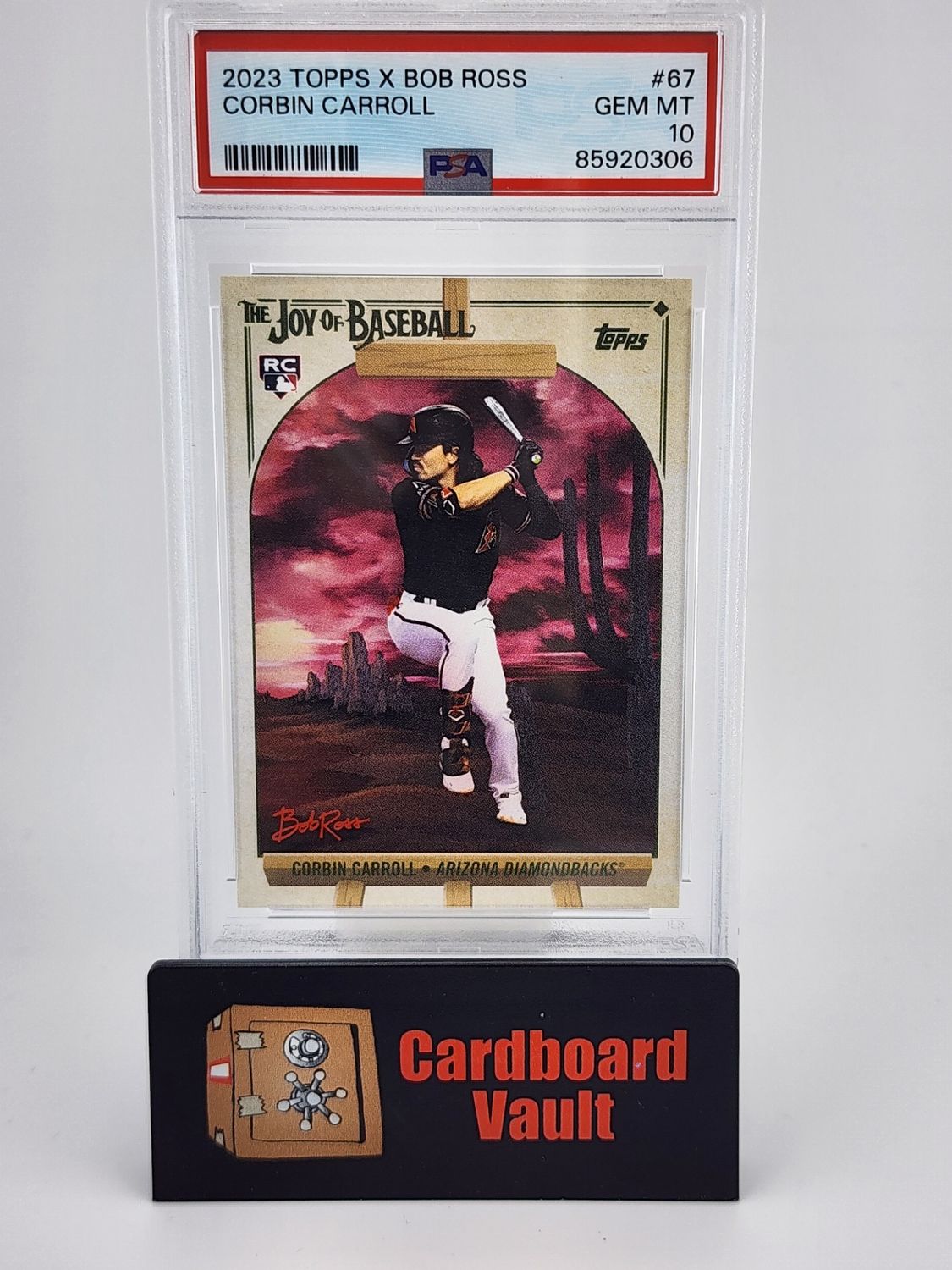 2023 Topps X Bob Ross Corbin Carroll #67 PSA 10 85920306