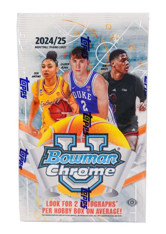 2024/25 Bowman University Chrome Basketball Hobby Box