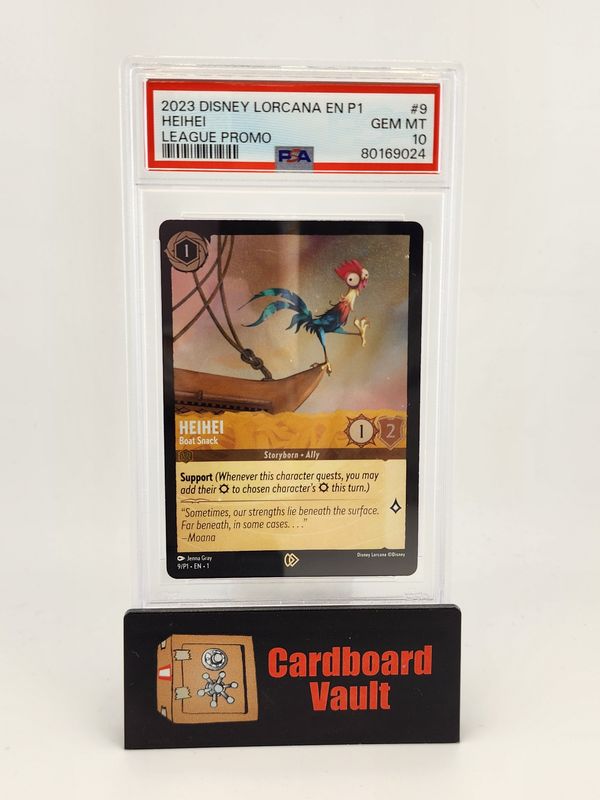 2023 DIsney Lorcana EN 1 P1 Heihei League Promo No. 9 PSA 10 80169024