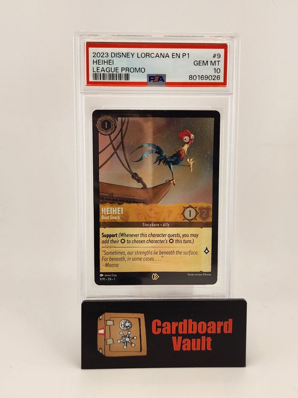 2023 DIsney Lorcana EN 1 P1 Heihei League Promo No. 9 PSA 10 80169026