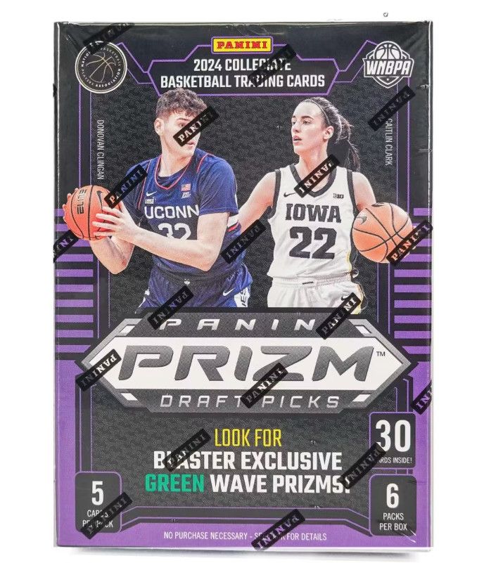 2024 Panini Basketball Prizm Draft Picks Hobby Blaster Box (Green Wave Prizm)