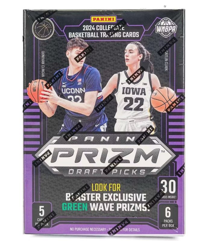 2024 Panini Basketball Prizm Draft Picks Hobby Blaster Box (Green Wave Prizm)