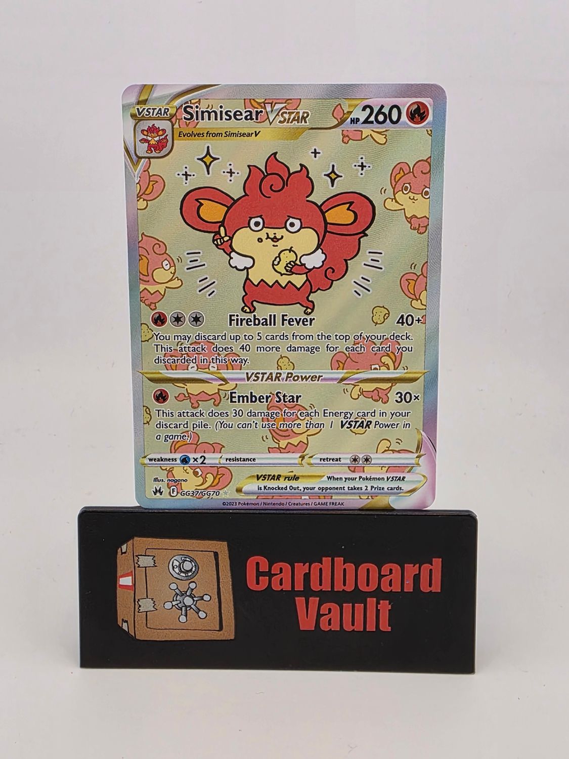 2023 Pokémon Simisear VSTAR Full Art GG37/GG70