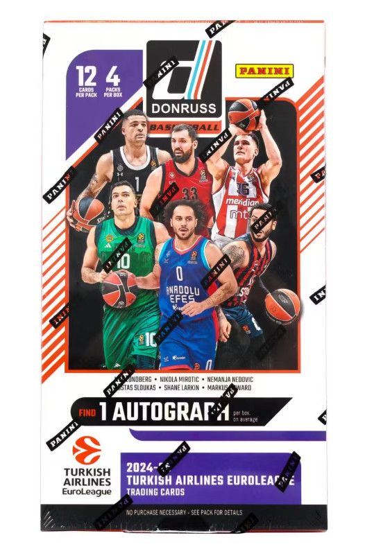 2024/25 Turkish Airlines Donruss EuroLeague Basketball Hobby Box