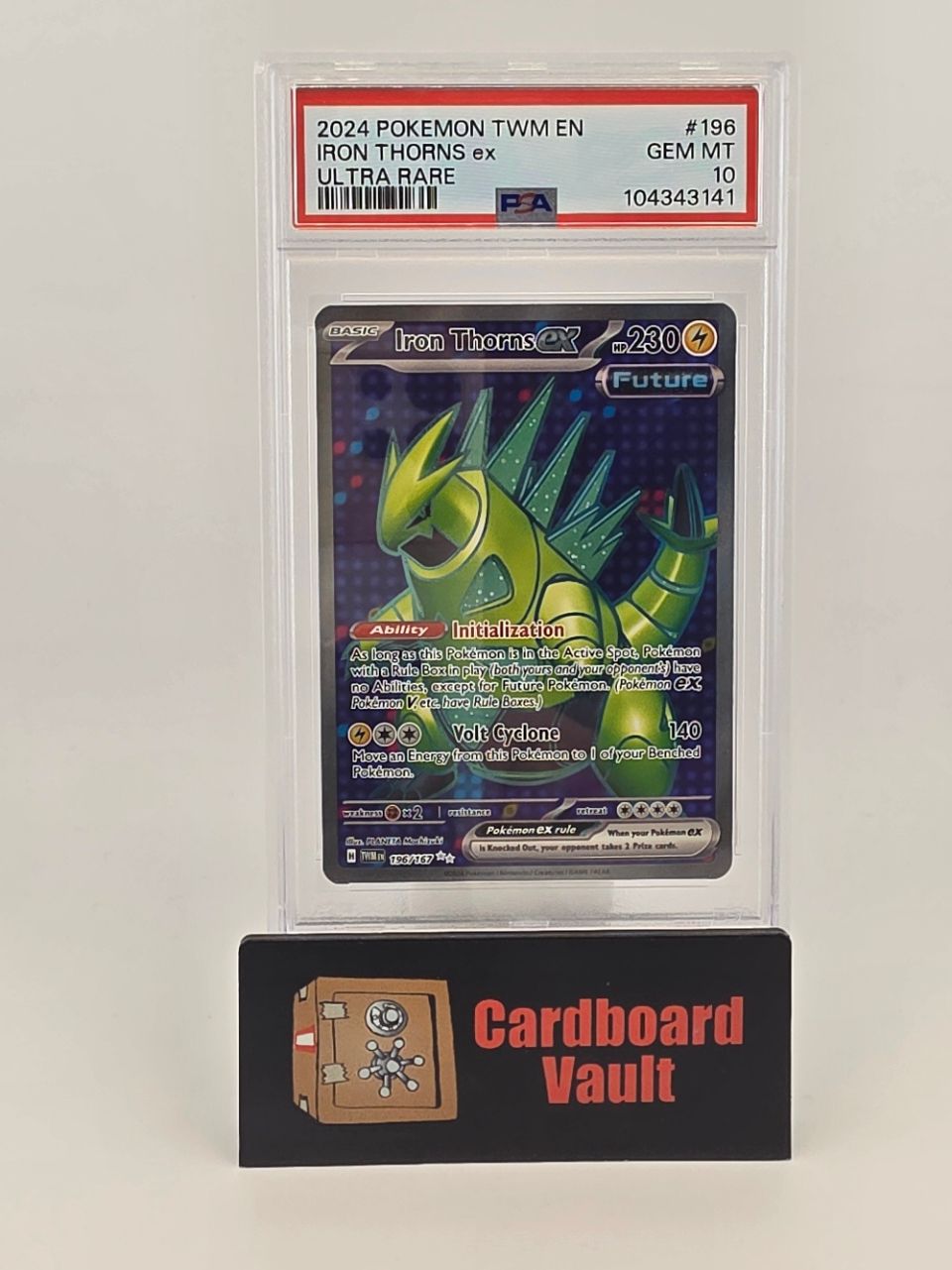 2024 Pokémon Iron Thorns ex Ultra Rare #196 PSA 10 104343141