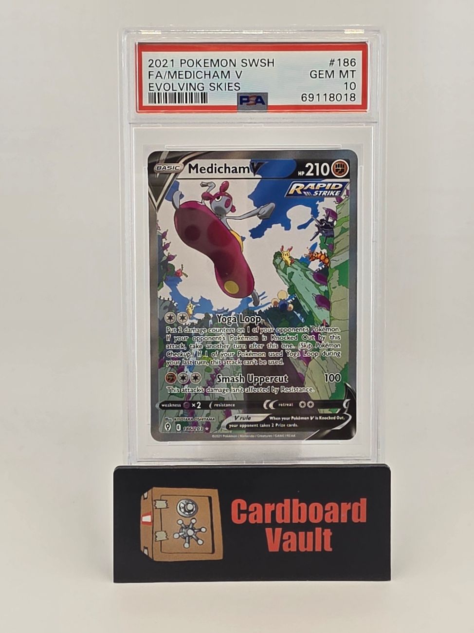 2021 Pokémon Medicham V Full Art #186 PSA 10 69118018