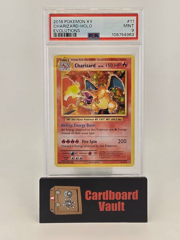 2016 Pokémon Charizard Holo #11 PSA 9 108754963