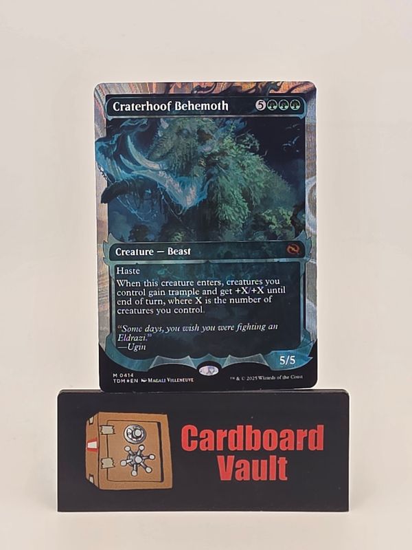Magic The Gathering Craterhoof Behemoth Showcase Holo