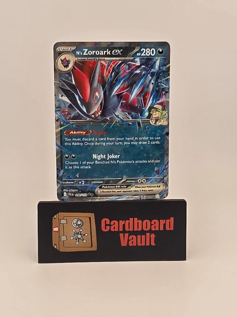2025 Pokémon N&#39;s Zoroark ex 098/159