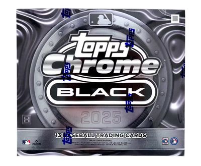 2025 Topps Chrome Black Baseball Hobby Box