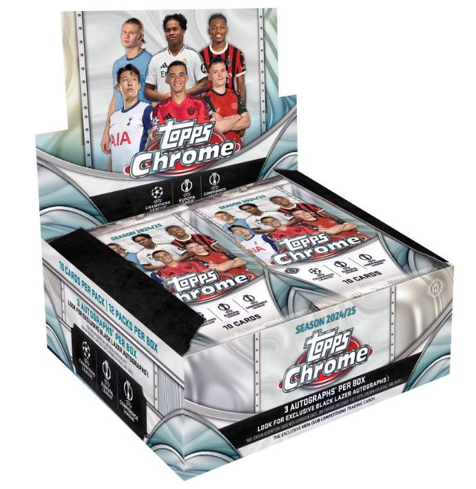 2024/25 Topps Chrome UEFA Club Competitions Jumbo Box