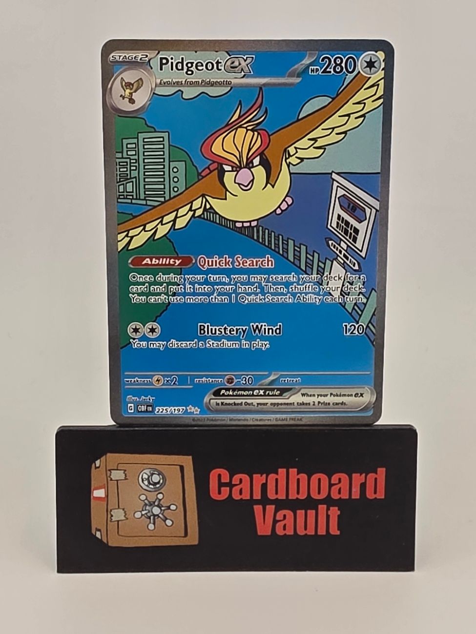 2023 Pokémon Pidgeot ex 225/197 Full Art