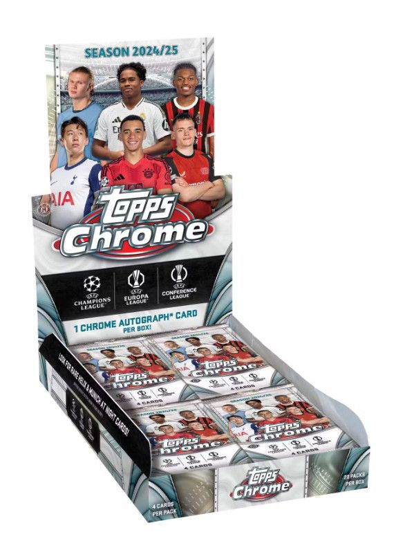 2024/25 Topps Chrome UEFA Club Competitions Hobby Box