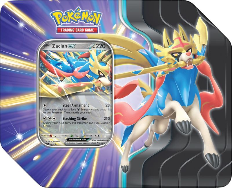 Pokémon Slashing Legends Zacian Tin