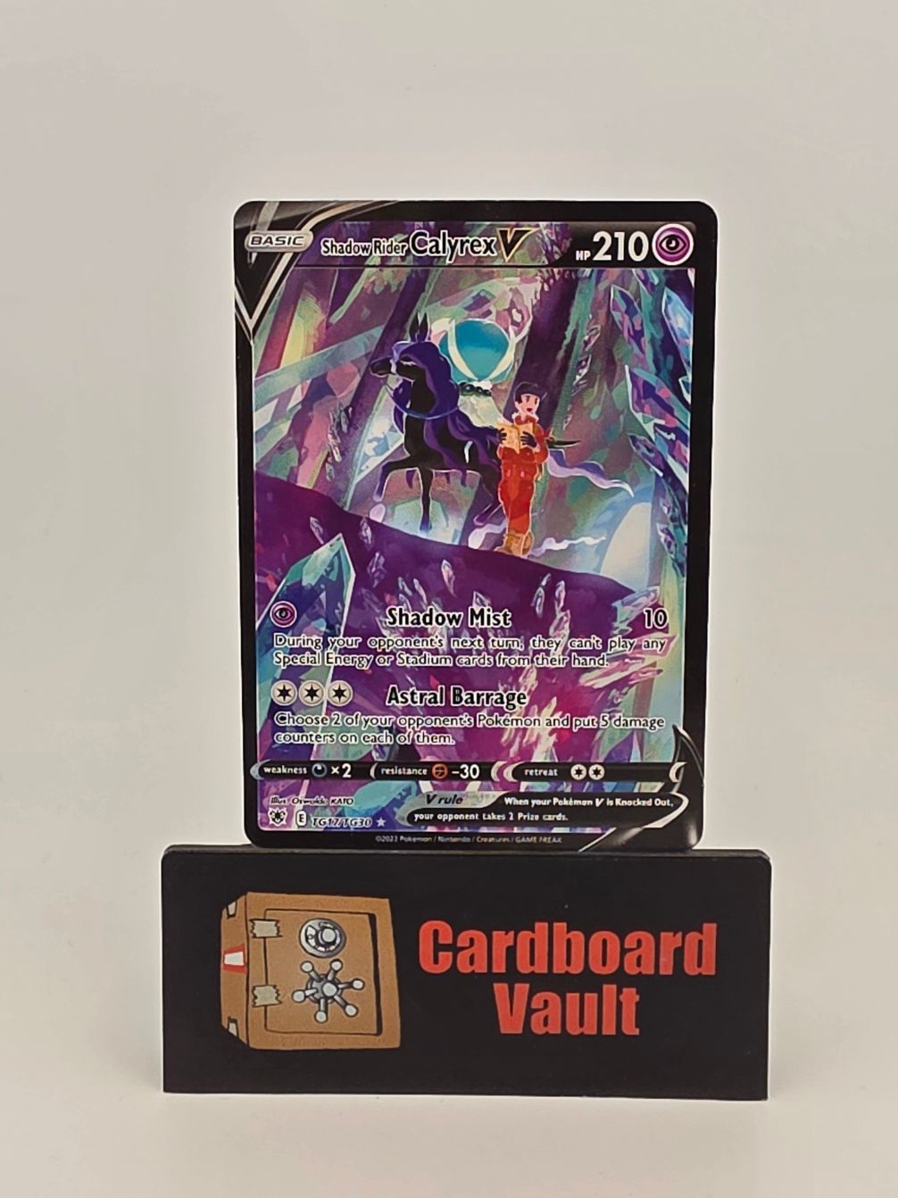 2022 Pokémon Shadow Rider Calyrex V Full Art TG17/TG30