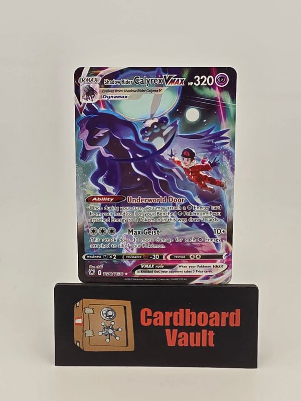 2022 Pokémon Shadow Rider Calyrex Vmax Full Art TG18/TG30