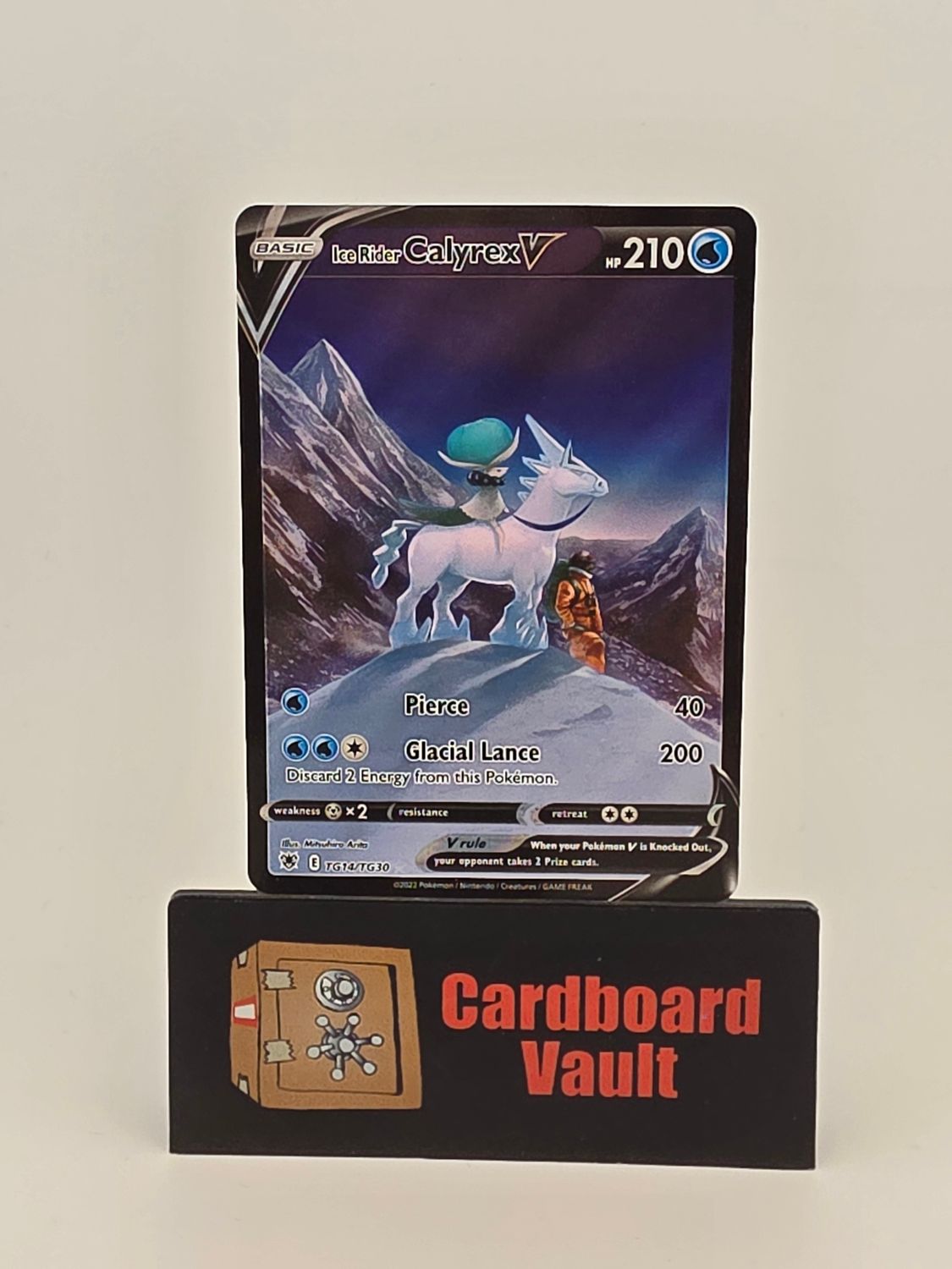 2022 Pokémon Ice Rider Calyrex V Full Art TG14/TG30
