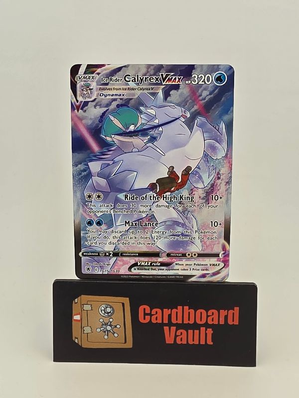 2022 Pokémon Ice Rider Calyrex Vmax Full Art TG15/TG30