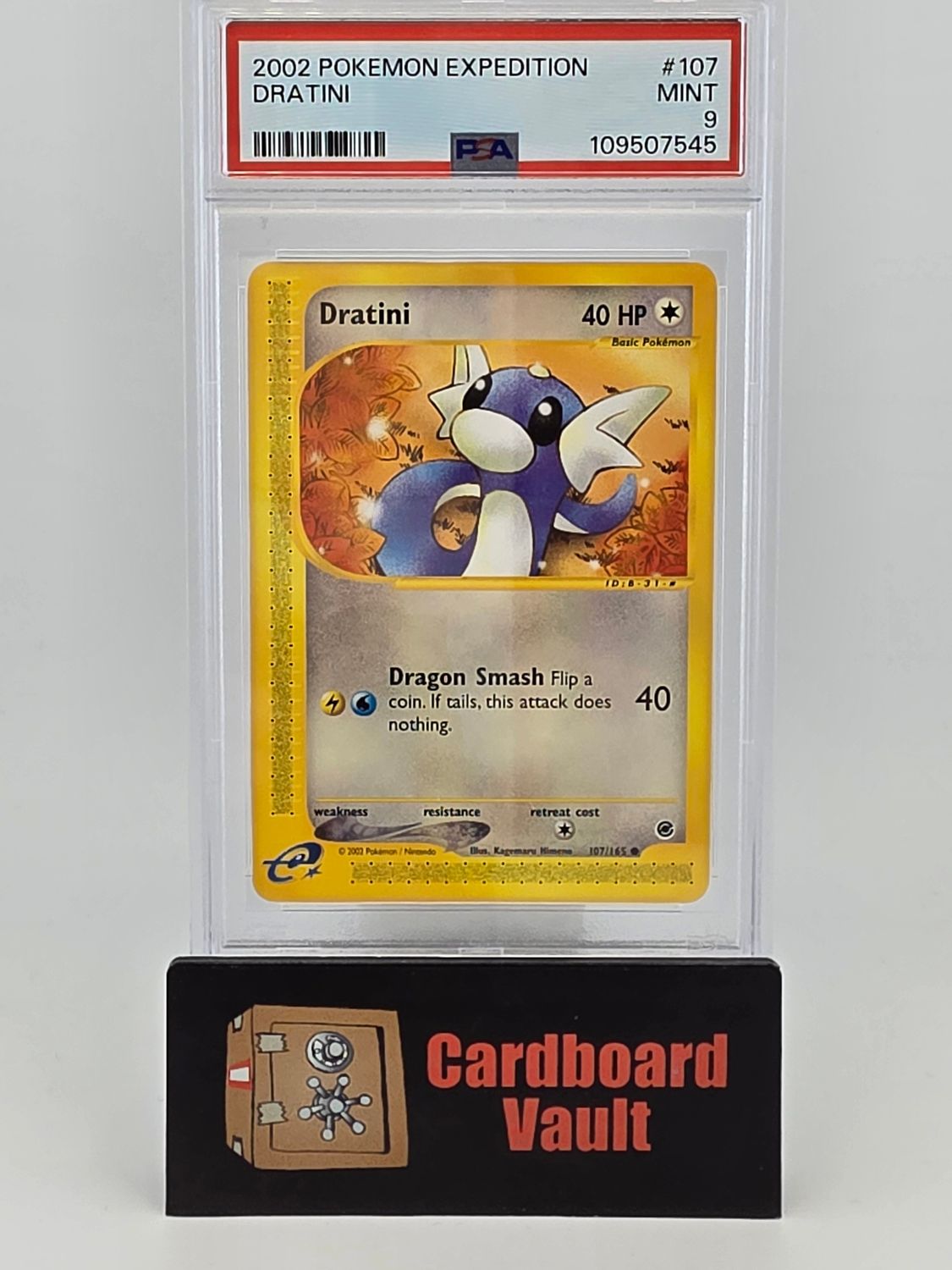 2002 Pokémon Expedition Dratini #107 PSA 9 109507545