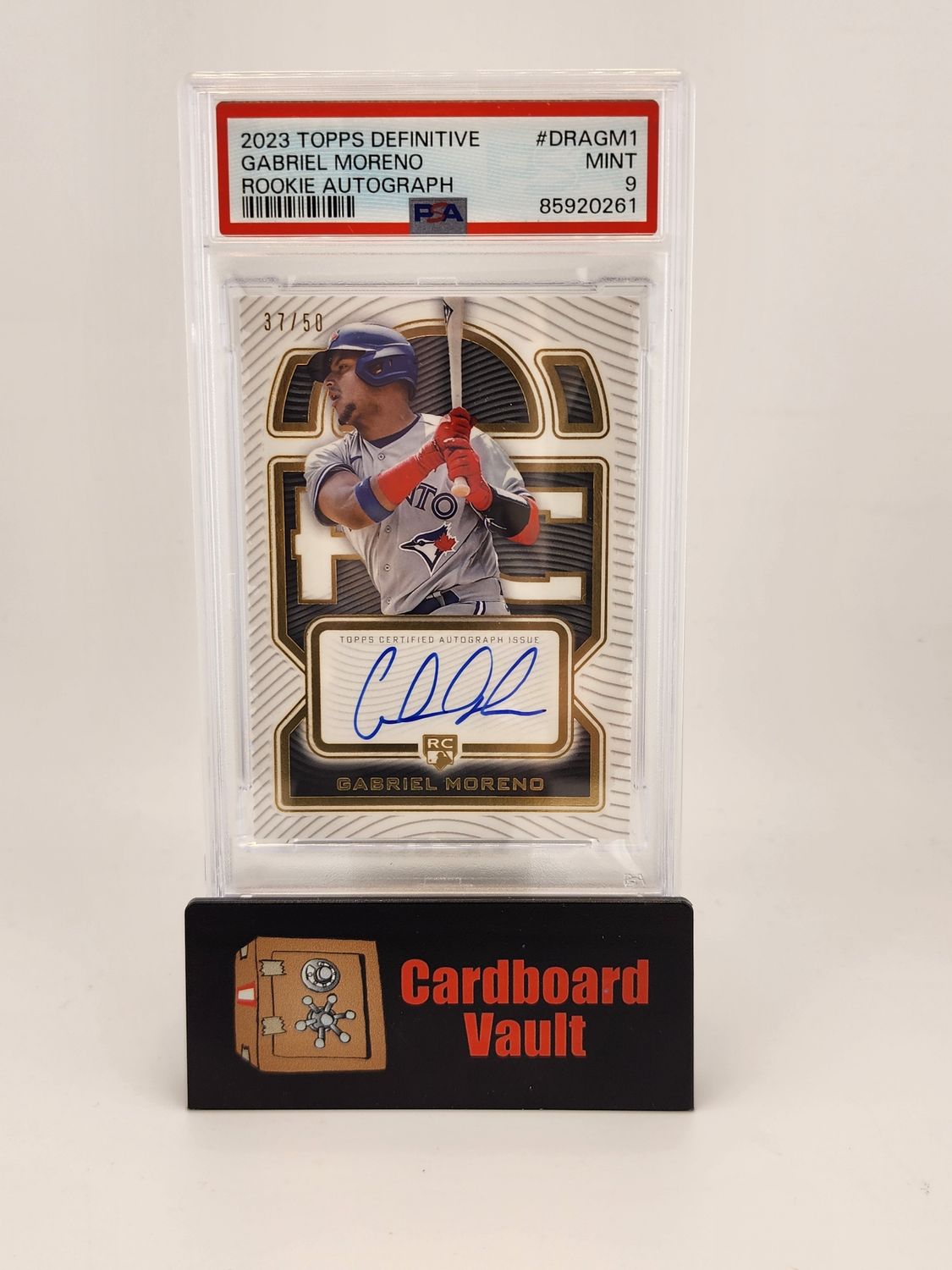 2023 Topps Definitive Gabriel Moreno Rookie Autograph #DRAGM1 37/50 PSA 9 85920261