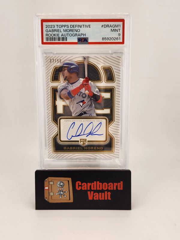2023 Topps Definitive Gabriel Moreno Rookie Autograph #DRAGM1 37/50 PSA 9 85920261