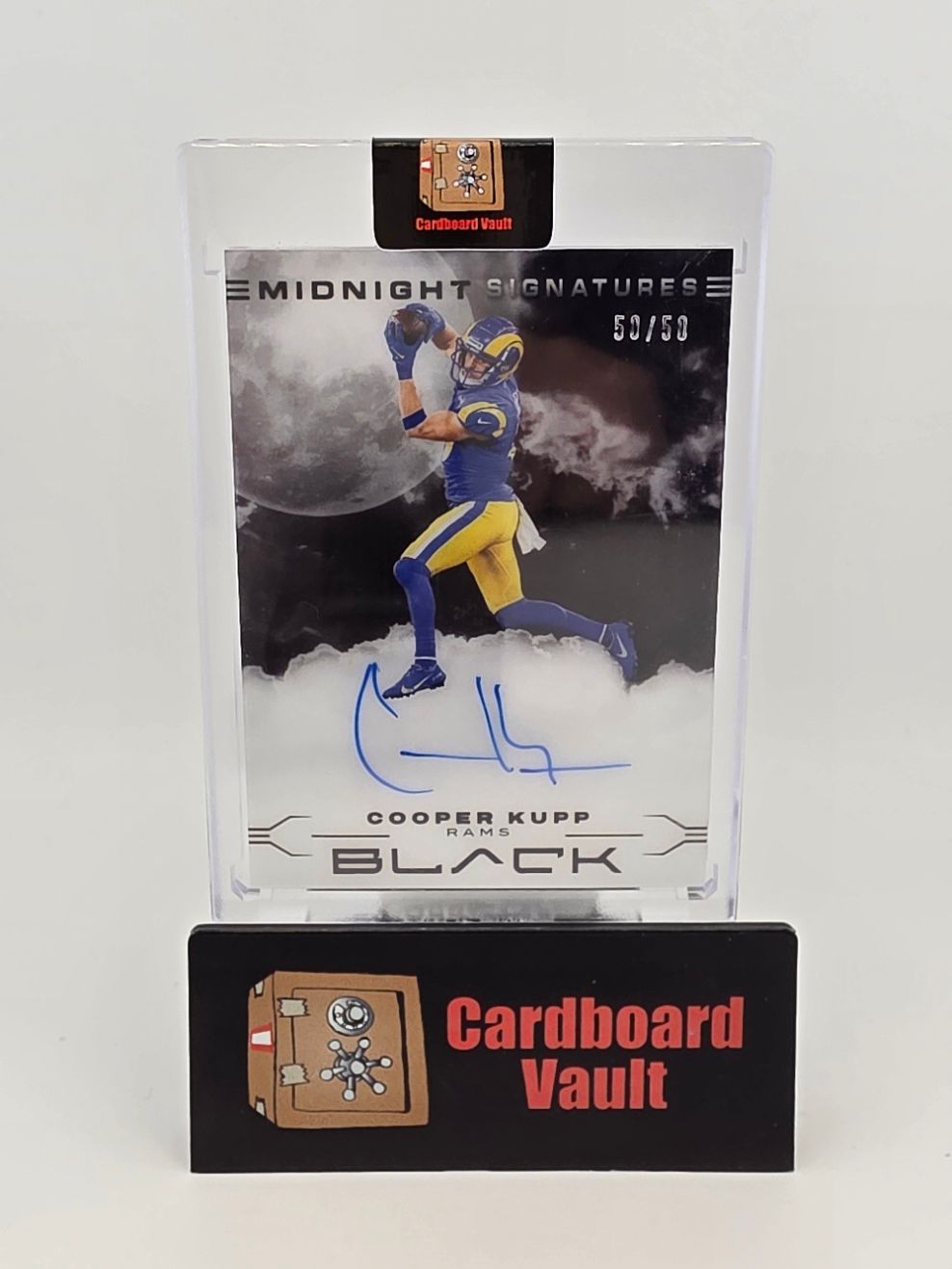 2022 Panini Black Cooper Kupp Midnight Signatures #MS-CKU 50/50