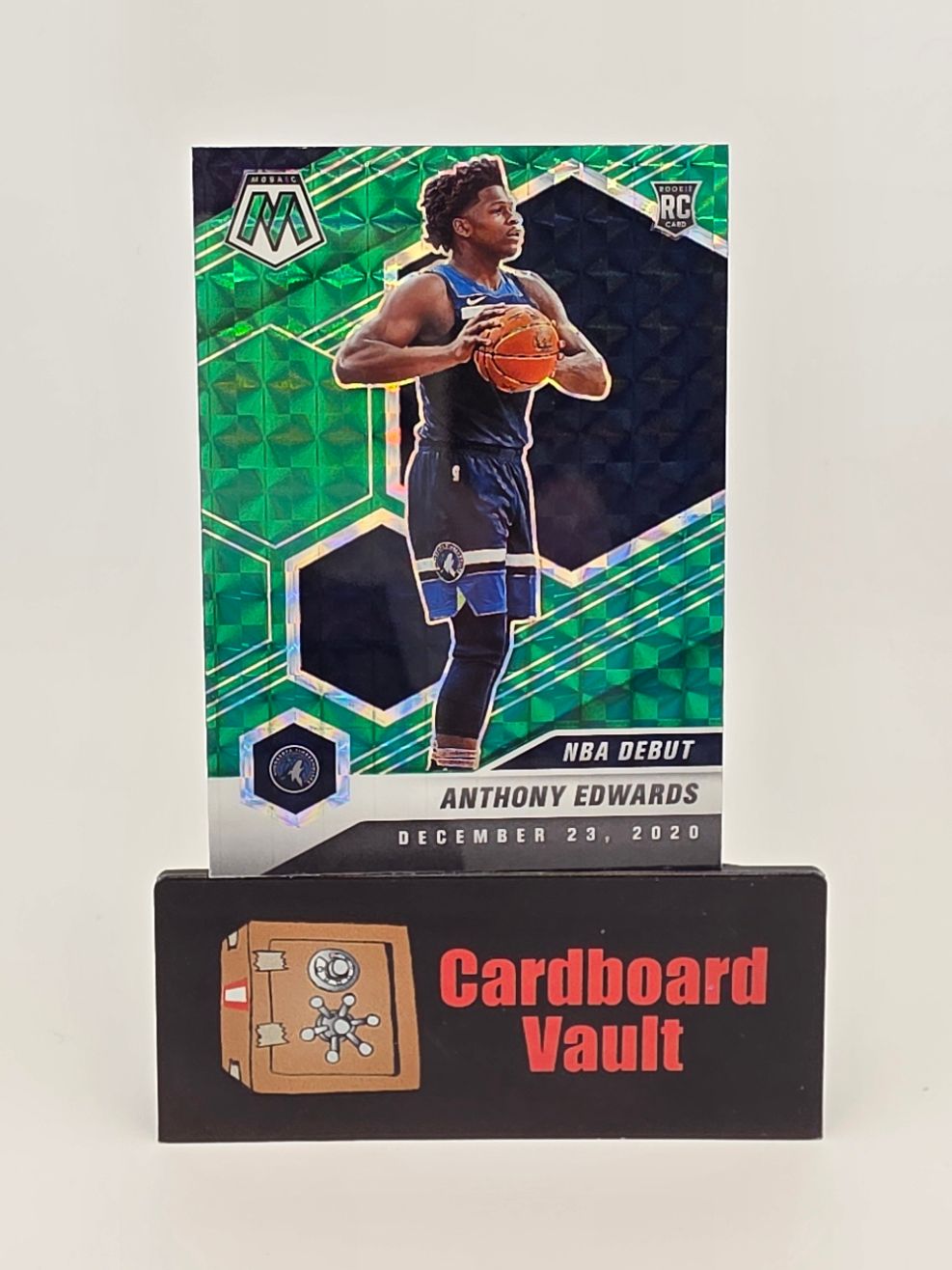 2020-21 Prizm Anthony Edwards Rookie Card #258 NBA Debut Green Prizm