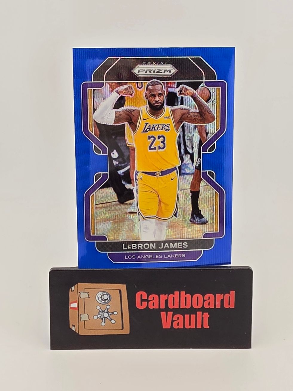 2021-22 Panini Prizm LeBron James #91 Blue Wave Prizm