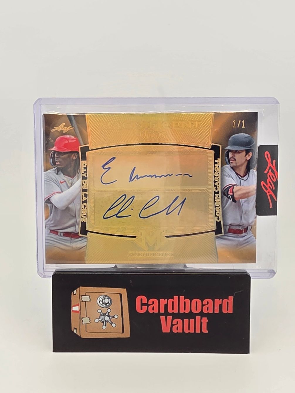 2023 Leaf Magnificence Elly De La Cruz and Corban Carroll Magnificent Duos #MD5 1/1