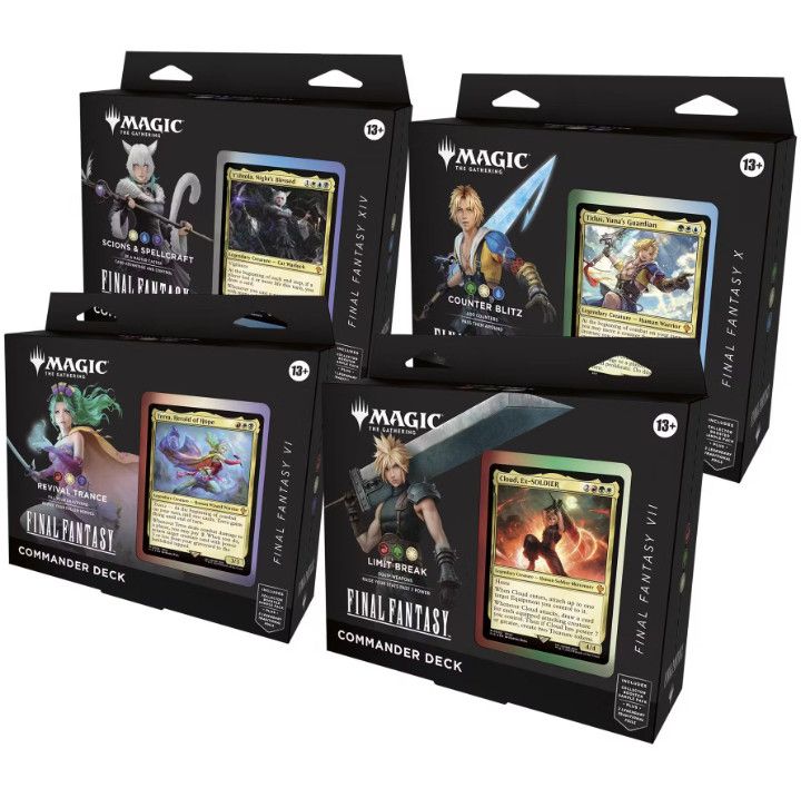 Magic The Gathering Final Fantasy Commander Deck Case (4 Deck Count)