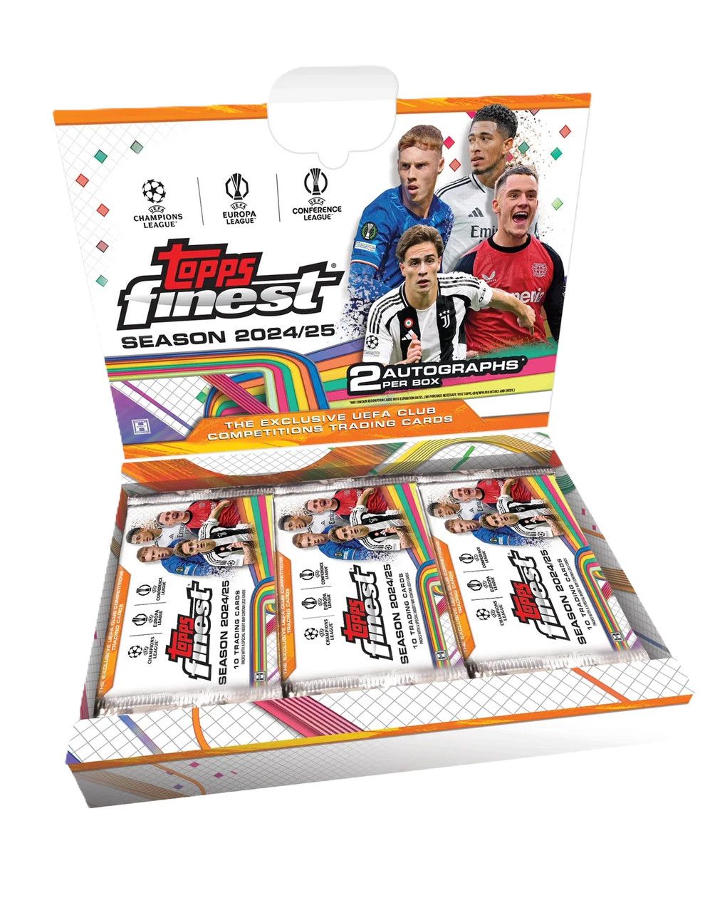 2024-25 Topps Finest UEFA Club Competitions Soccer Hobby Box