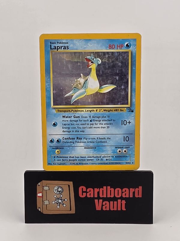 1999 Pokémon Lapras Holo 10/62