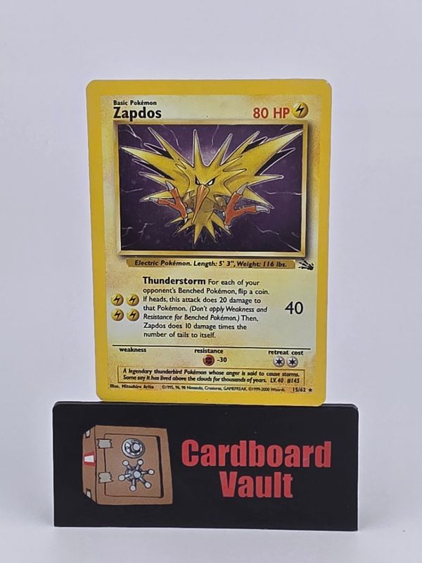 2000 Pokémon Zapdos Holo 15/62