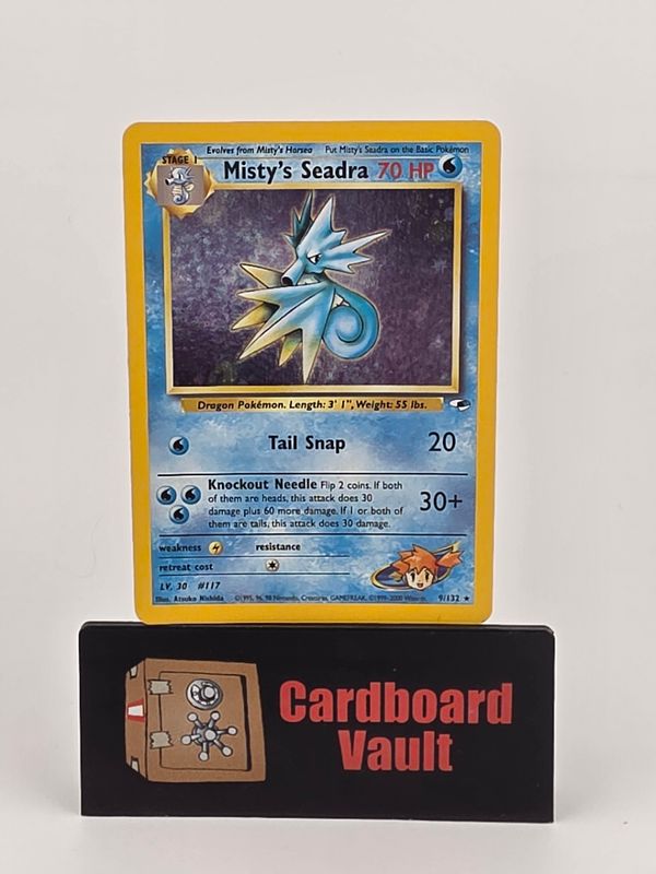 2000 Pokémon Mistys Seadra Holo 9/132