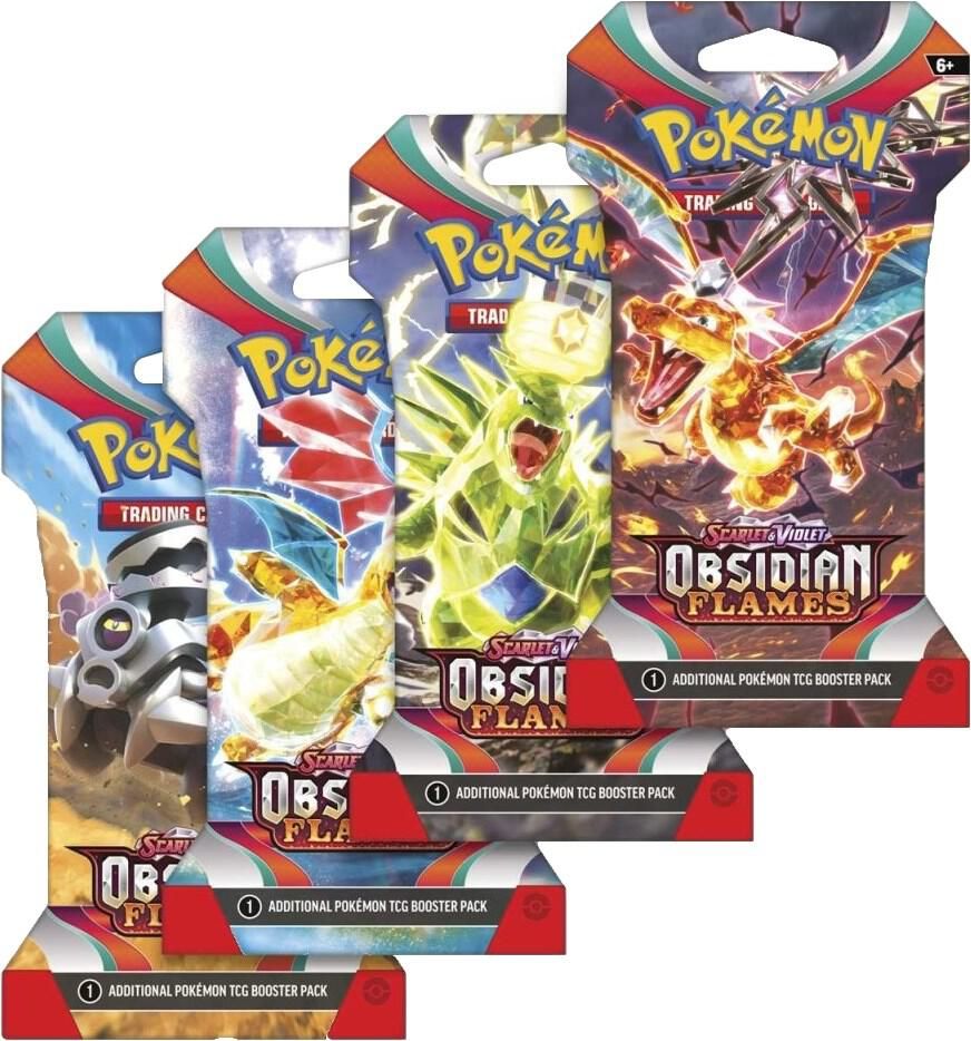 Pokémon Obsidian Flames Sleeved Booster Pack (Artwork Varies)