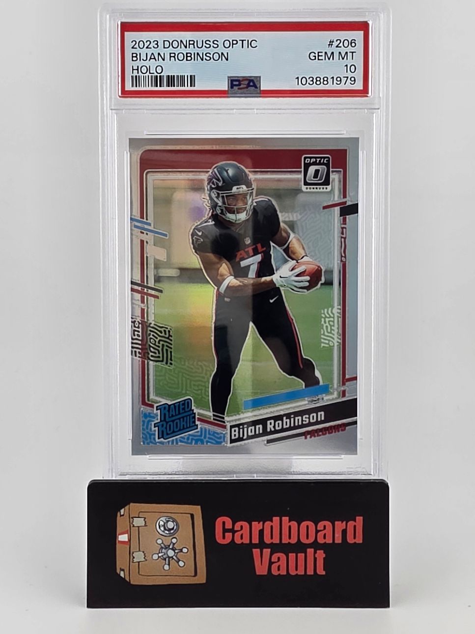 2023 Donruss Optic Rated Rookie Bijan Robinson #206 Holo PSA 10 103881979
